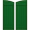 Ekena Millwork Americraft 6-Board (2 Batten) Wood Joined Board-n-Batten Shutters w/Ellipt Top, ARW101BE621X77HGH, PR ARW101BE621X77HGH - alternate 1